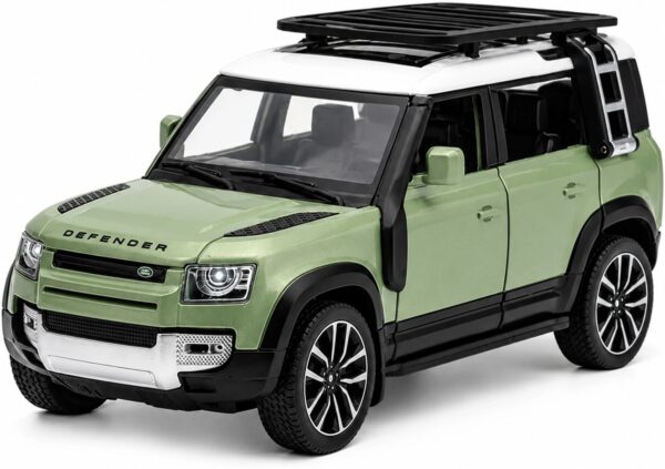 Thriveonix Land Rover Defender 1:32 Metal Car With Openable Door,Light & Sound Car For Kid (Multicolor, Pack of: 1)